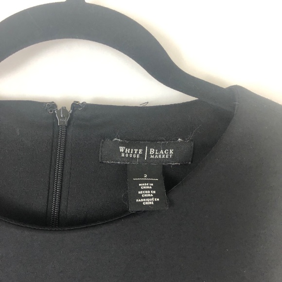 WHBM Sleeveless Textured Cutout Sheath Dress - Picture 4 of 8